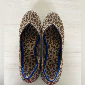 Rothy’s leopard cheetah print flats size 11.5 - Very Good Condition